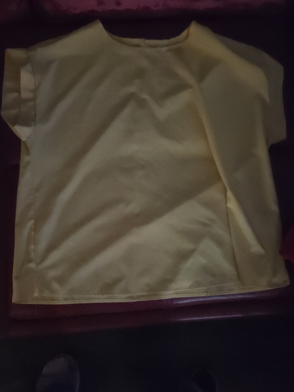 Men's Yellow Short Sleeve Shirt - Classic Crew Neck